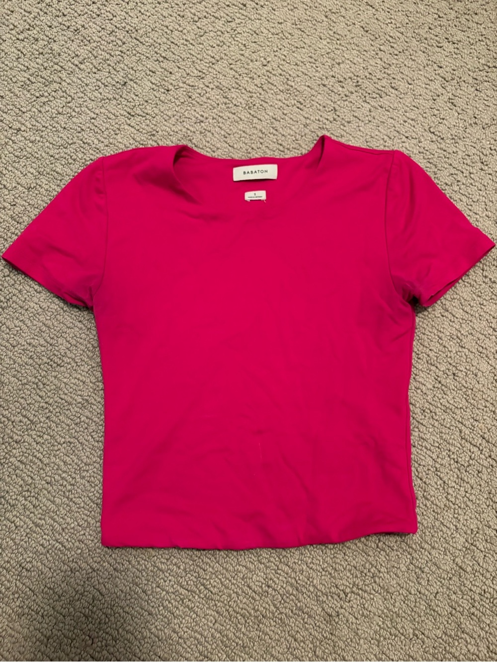 Babaton Hot Pink Short Sleeve Tee